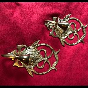 Brass candle stick holders vintage